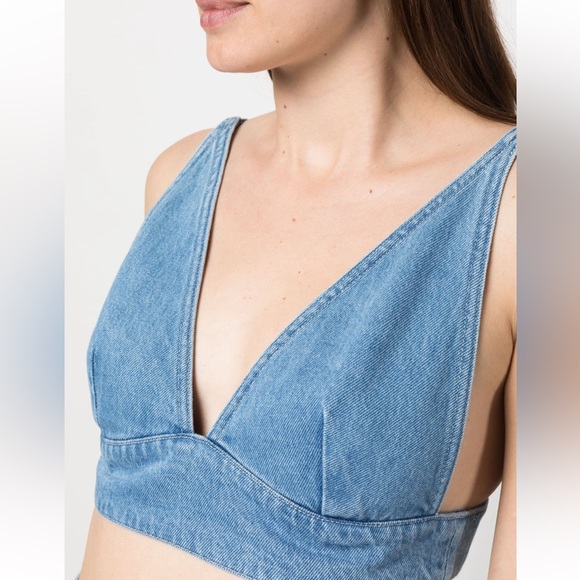 ba&sh Tops - BASH Denim Bra Top Size Small
